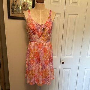 Gilli Pink and Orange Floral Mini Dress